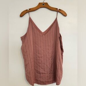 Express Pink Striped Tank Top